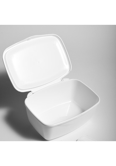 Yifomall Beyaz Plastik Kapatmalı Masa Organizasyon Kutusu - Makyaj, Ofis Malzemeleri Ve Küçük Eşyalar İçin Toz Koruma Ve Yer Tasarrufu Sağlar Diğer