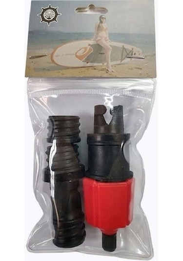Didadodo Sörf Kürek Kurulu Kauçuk Tekne Şişme Yatak Hava Valfi Adaptörü Araba Hava Pompası Adaptörü Kırmızı, Küçük Boyutlu Adaptör