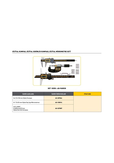 Fett 0-8 X.0005 Asimeto Dijital Derinlik Kumpası As-327087