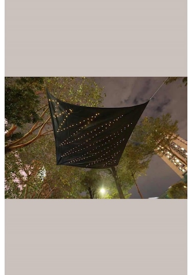 Solar Led Işıklı Gölgelik Branda 3.6Mx3.6M