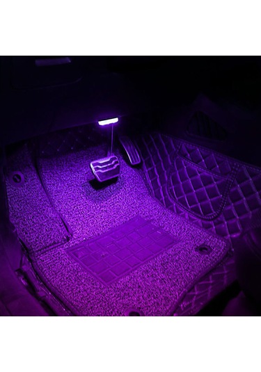 Padalink Kablosuz Usb Şarjlı Dokunmatik Kontrollü Araç İçi Led Aydınlatma Lambası - Rgb Çok Renkli Rgb