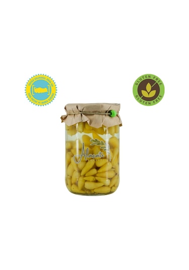 Alaçatı Naturel Doğal Antalya Biberi Turşusu 660cc Süzme 300 G E