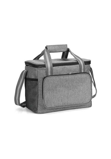 Novahub 15l Portatif Soğutucu Çanta - Seyahat, Kamp, Plaj İçin Su Geçirmez Ve Yalıtımlı Gri Gri