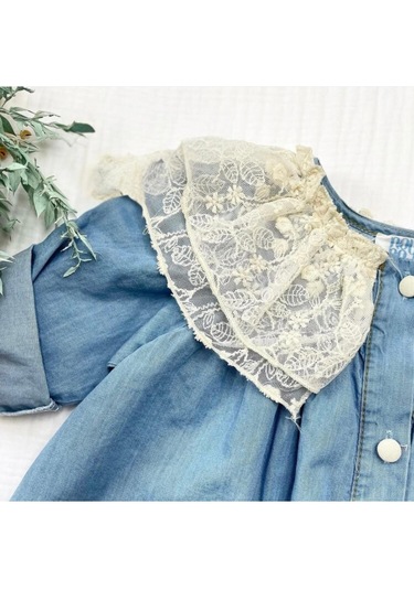 Kot Bebek Elbise Kot Mavi