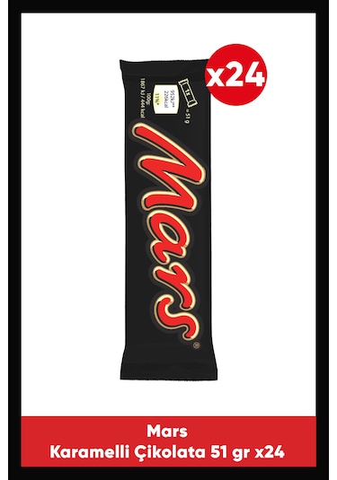 Mars Karamelli Çikolata 51 G X24