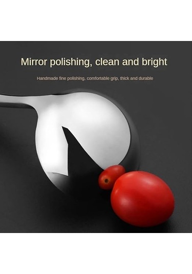 304 Paslanmaz Çelik Mutfak Çorba Kaşığı Punch Çorba Kaşığı Aydınlatmalı