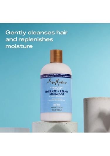 Shea Moisture Şampuan Manuka Balı Ve Shea Yağı İle Hasarlı Saçlar İçin Nemlendirici Ve Onarıcı 384ml