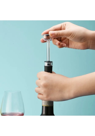 Circle Joy Elektrikli Tişör Şarap Açacağı Cj-tz07 Seti 305213729 Siyah