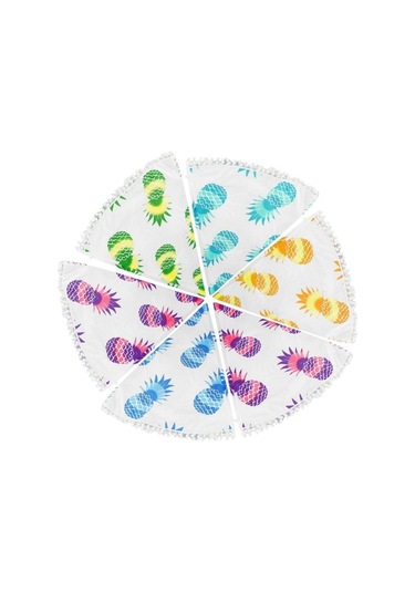 Suntek Plaj Yuvarlak Goblen Bohem Hippi Ananas Roundie Yoga