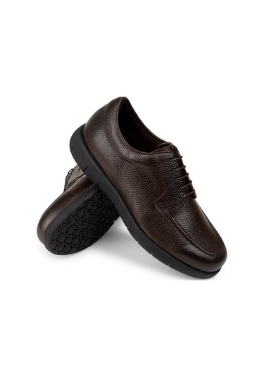 Deery Hakiki Deri Kahverengi Günlük Erkek Ayakkabı - 01930mkhvc01 Kahverengi