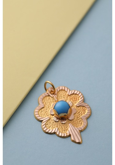 14 Ayar Altın Yonca Kolye Ucu N11.4633