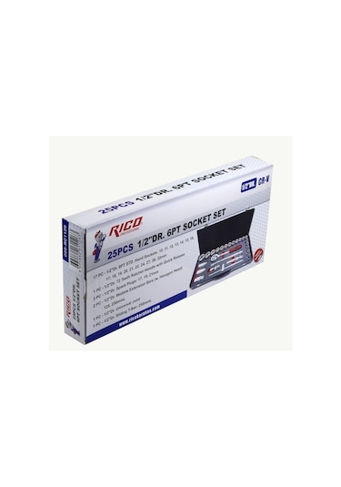 Rico 006-rc1126 1/2 Lokma Seti 6 Köşe Vidalı 25 Parça