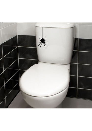 Wc Klozet için Örümcek Sticker Yapıştırma
