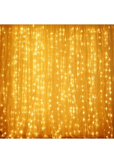 Mufunye 600 Led'li 6m X 3m Usb Kumandalı Led Bayram Dekorasyon Işık Zinciri Beyaz