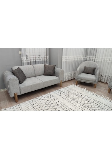 Mimoza Bohem Koltuk Takımı Antrasit - Gri