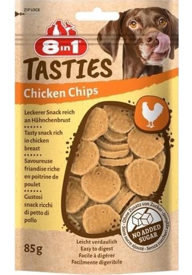 8in1 Tasties Chicken Chips Tavuk Cipsi Köpek Ödülü 85 G