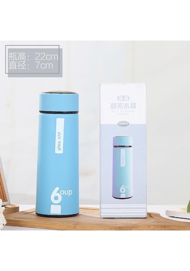 Velvettides Yaratıcı İş Cam Çift Katmanlı Isı Yalıtım Bardak Çocuk Su Bardağı Reklam Hediye Bardak İtme Su Bardağı Mavi