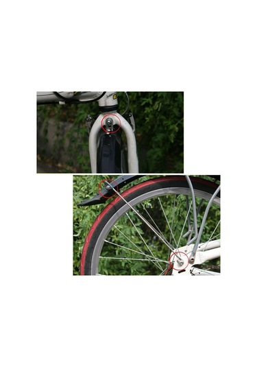 20 '' 14 '' Katlanır Bisiklet Çamurluk Seti V Fren Bisiklet Çamur Muhafızları 14 Inç Siyah