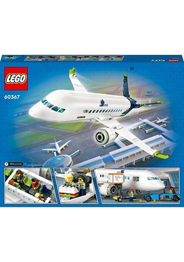 LEGO® City 60367 Yolcu Uçağı Yaratıcı Oyuncak Yapım Seti 930 Parça