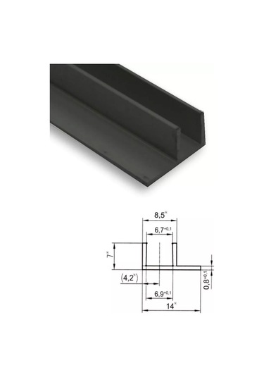 Sam Furniture Panol İçin Köşe Şeridi 215045197 Siyah