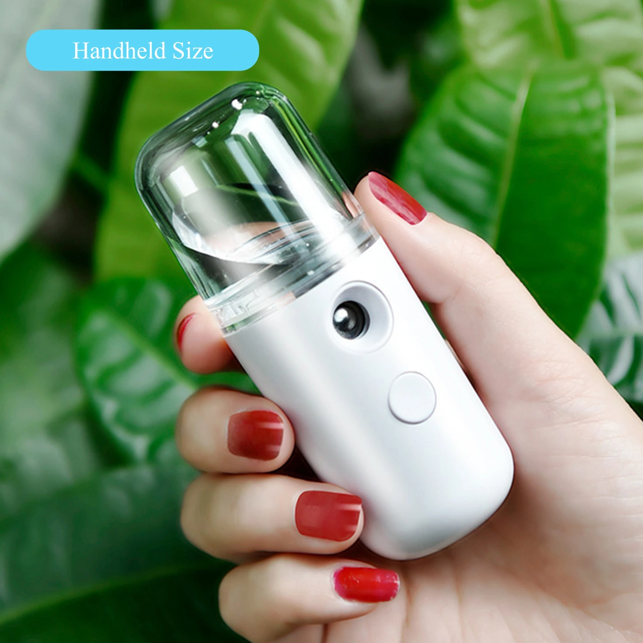 Xindoker Beyaz Mini Usb Şarjlı Nano Sprey Cilt Nemlendirici - 30ml Su Tankı, Yüksek Frekanslı Titreşim Atomizasyonu, Taşınabilir Güzellik Aleti