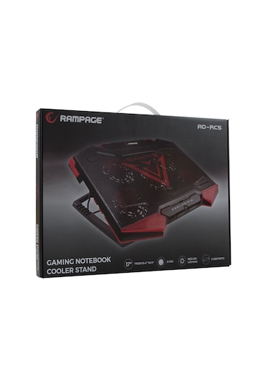 Rampage Addison AD-RC5 15" - 17" 5 Fanlı Stand Gaming Notebook Soğutucu