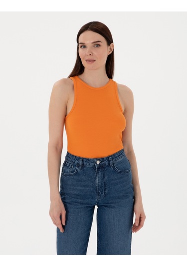 Pierre Cardin Kadın Turuncu Bluz Örme 50306947-vr051 Turuncu