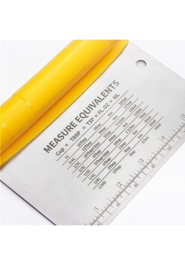 Primepickings Paslanmaz Çelik Hamur Kesici Kazıyıcı Ölçekli Kesici Pişirme Aletleri Diğer