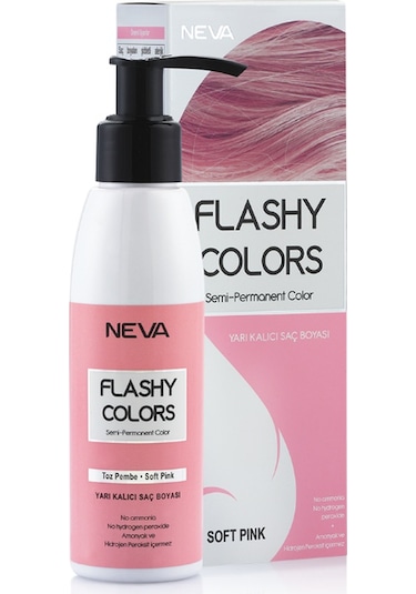 Neva Flashy Colors Yarı Kalıcı Saç Boyası 100 Ml Toz Pembe
