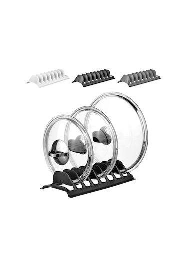 Tencere Kapak Tabak Düzenleyicisi 8 Bölmeli 1 Adet Çok renkli