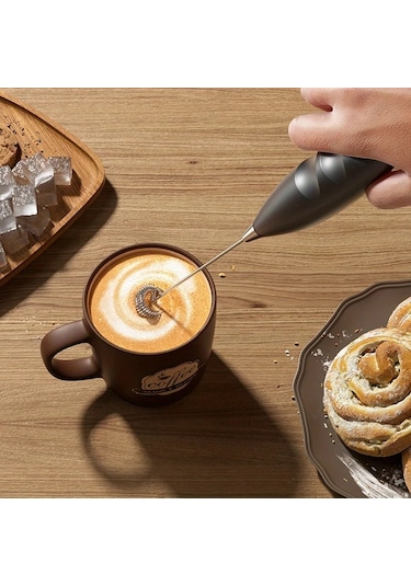 Elmpaly Beyaz 1 Adet Taşınabilir Elle Tutulan Süt Köpürtücü Ve Mini Çırpıcı Diğer