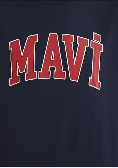 Mavi - Mavi Logo Baskılı Lacivertvert Tişört 0611711-84371 Lacivert