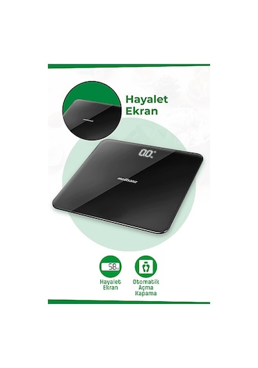 Medısana 38200 Dijital Cam Baskül Siyah