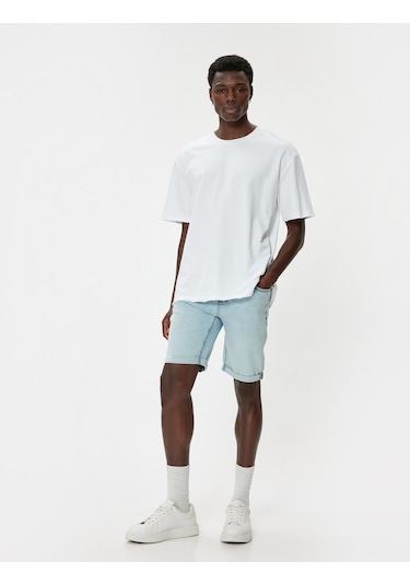 Koton Oversize Kot Şort Bermuda Cep Detaylı Pamuklu Açık İndigo 4sam40093nd Açık İndigo Koton Oversize Kot Şort Bermuda Cep Detaylı Pamuklu Açık İndigo 4sam40093nd Açık İndigo