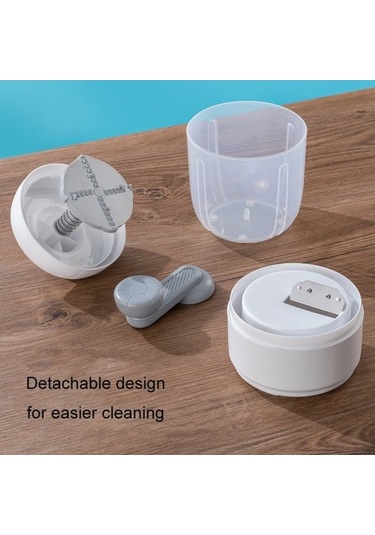 Pazly Cbtx Manüel Traşlı Buz Makinesi, 1 Kalıplı Ev Smoothie Makinesi Beyaz Beyaz