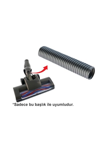 Kiwi Kvc 4040 İle Uyumlu Emici Başlık Ara Hortum, 3'lü Sünger Filtre