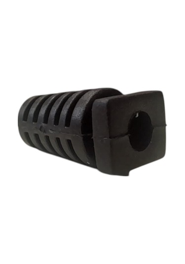 100 Adet - Sr Modeli 3.6 Mm Delikli Kablo Koruma Klipsi Siyah Renk, Esnek Plastik Malzeme