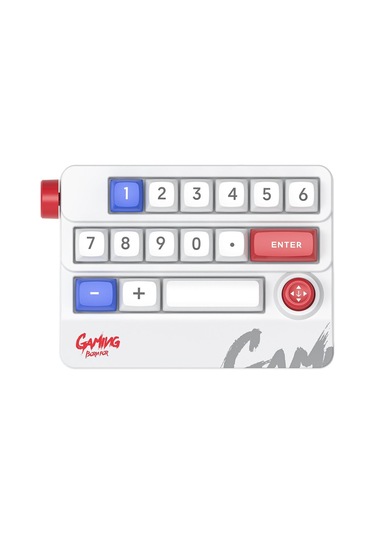 Mkespn Rgb Hot Swap Kablosuz Mekanik Klavye Rocker Knob Programlama Makro Özen Klavye Oyun Klavyesi Beyaz