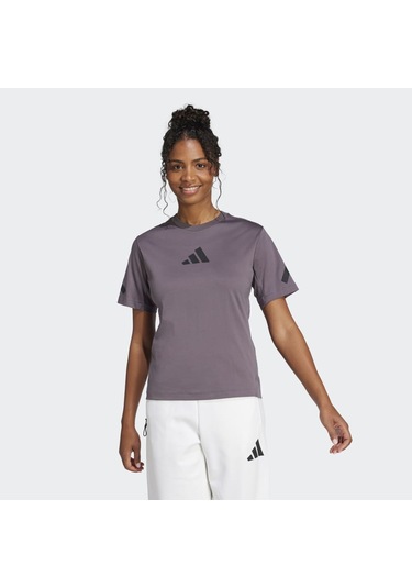 Adidas Jc5399 W Z.n.e. Tee Kadın T-shirt Mor