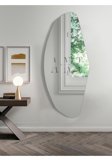 Soft Boy Aynası, Duvar Aynası 112cm X 50cm 115 X 50 Gümüş Antsoft11550 Gümüş