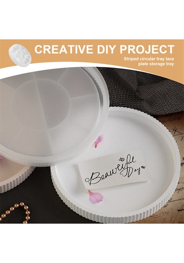 Silikon Tepsi Kalıbı Yuvarlak Dıy Reçine Yuvarlak Tepsi Kalıbı Silikon Kalıplar