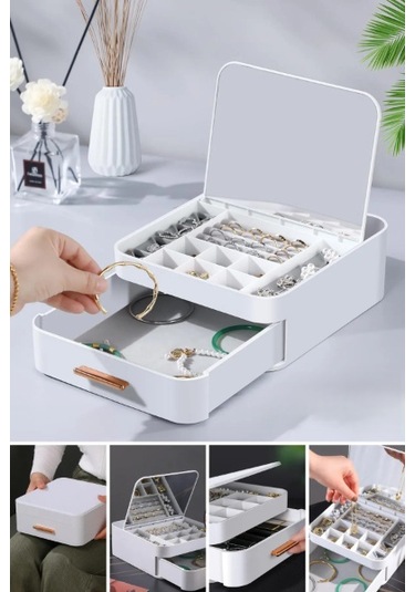 Larimar Aynalı Takı Organizeri - 9042244086298lmr Çok Renkli