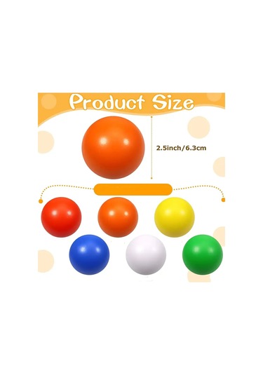 Renkli Kedi Plastik 4 Cm Oyun Topları 20 Adet