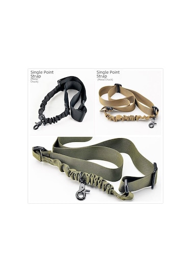 Taktik Tek Nokta Askısı - Çok İşlevli Açık Hava Askısı Yeşil