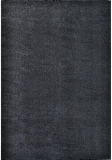 Yumuşak Peluş Halı Kaymaz Tabanlı, Yıkanabilir, Modern Dokulu Halı Koyu Gri