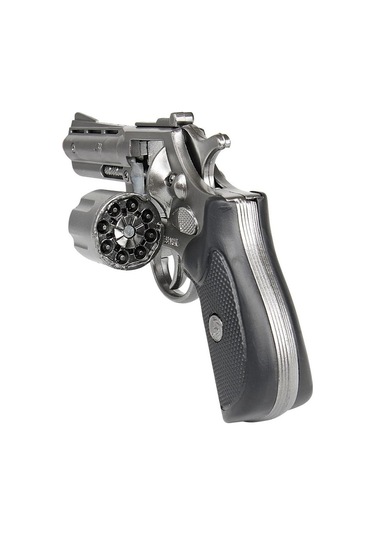 Vıp Kalite Revolver Metal Kapsül Tabancası 8li Kapsül Tabancası Gümüş Oyuncak Tabanca Metal Tabanca