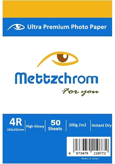 Parlak Fotoğraf Kağıdı Epson Hp Canon Uyumlu 50 Adet 10x15cm