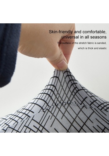 Sones Elastik Her Şey Dahil Tek Yarım Daire Baskılı Kanepe Kılıfı Kentsel Yaşam