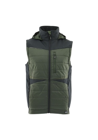 Sara Comfort Plus Hibrit Yelek Gri - Yeşil