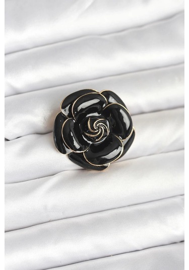 Bfs Siyah Gül Model Broş Çok Renkli